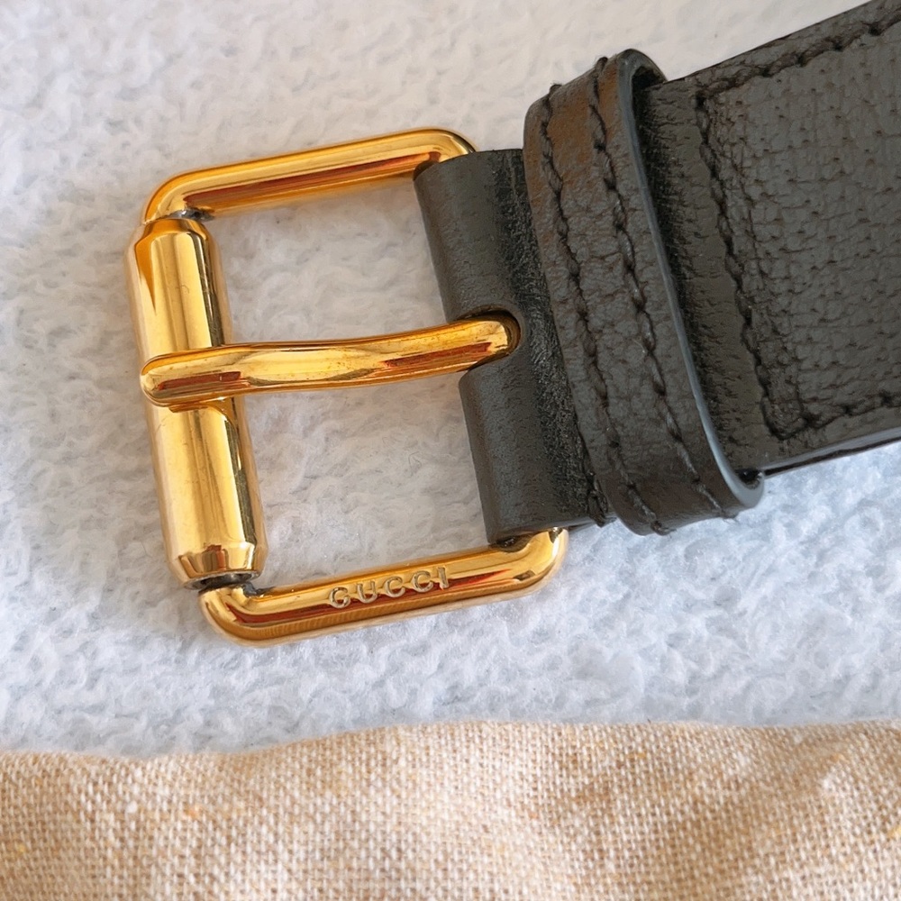 Authentic Gucci 100 Centennial music is mine yellow leather Waist bag belt bag - Picture 7 of 16